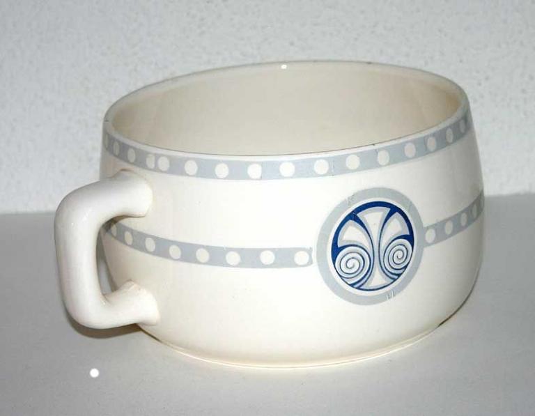 Nachttopf, mit Art Deco Design, vintage Villeroy & Boch