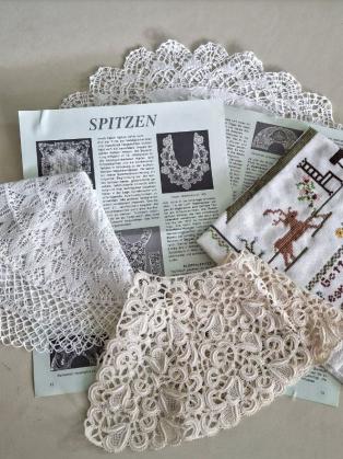 Spitzen, Spitzendeckeli, Textilien vintage