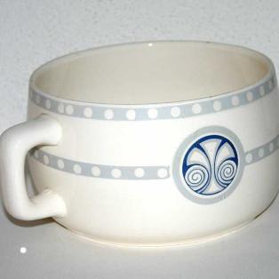 Nachttopf, mit Art Deco Design, vintage Villeroy & Boch