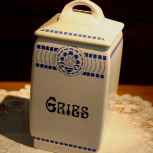 Küchengefäss Griess, Vintage, Aufbewahrungskeramik