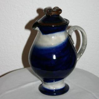 Krug blau_grau Jakob Gelzer Keramik mid-Century