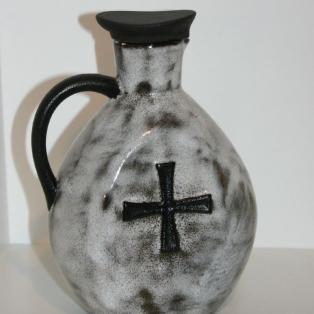 Weihwasserflasche Ziegler Keramikflasche