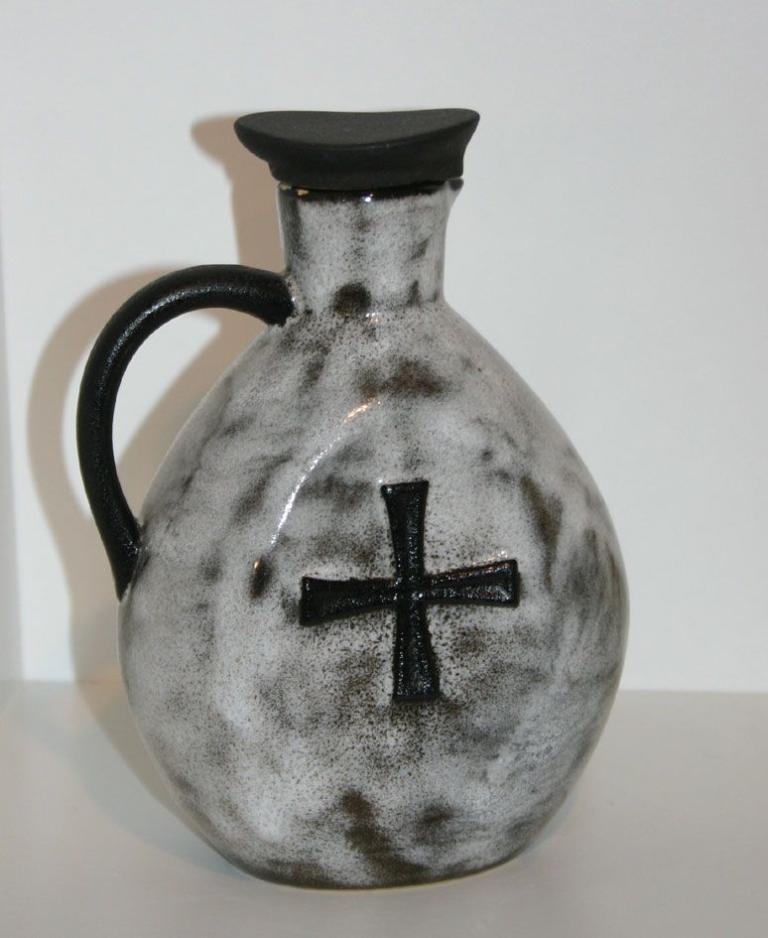 Weihwasserflasche Ziegler Keramikflasche