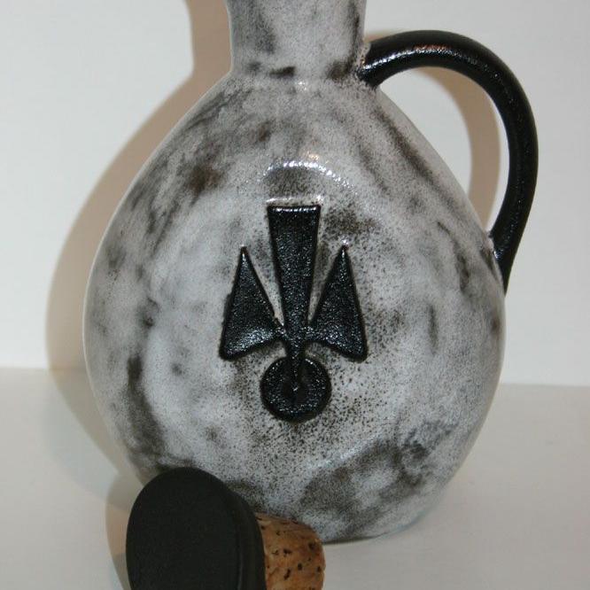 Ziegler Keramikflasche Kreuz religiös