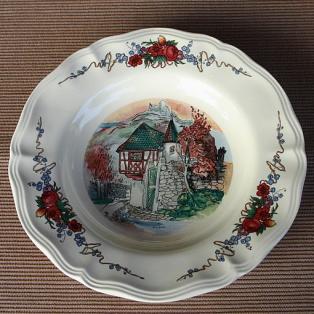 Teller Sarreguemines vintage