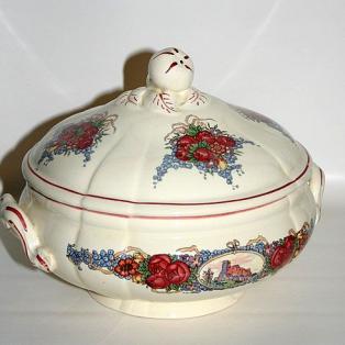 Suppenschuessel Sarreguemines vintage