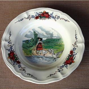 Teller Sarreguemines vintage