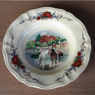 Teller Sarreguemines vintage