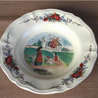 Teller Sarreguemines vintage