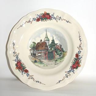 Teller Sarreguemines vintage