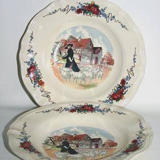 Teller Sarreguemines vintage