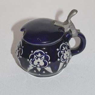 Senftopf Salzlasur vintage