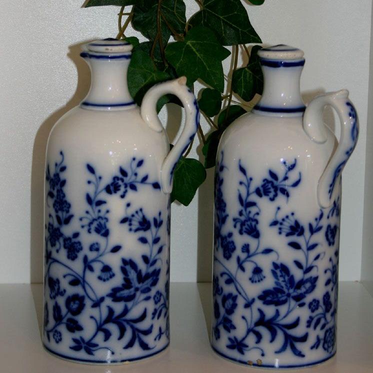 Essig & Oel Steinzeugkrüge Jugendstil antik