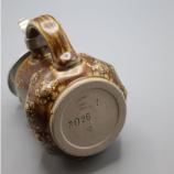 alter Steinzeug Humpen braun Jugenstil