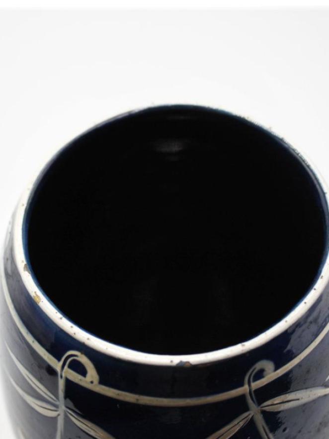 DESA Keramikvase mit Blumen Edelweiss