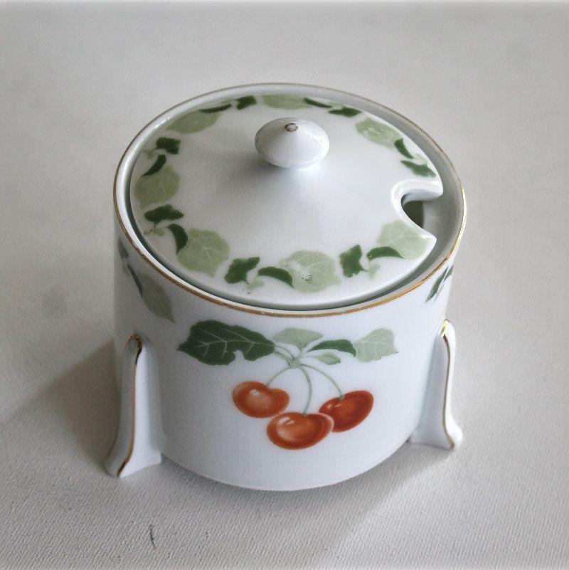 Zuckerdose Rosenthal Jugendstil, Kirschen