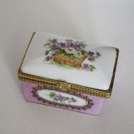 Porzellandose für Schmuck, handbemalt