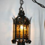 antike grosse Laterne, Hängelampe Schmiedeisen