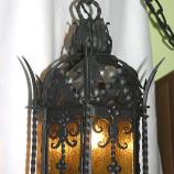 antike grosse Laterne, Hängelampe Schmiedeisen