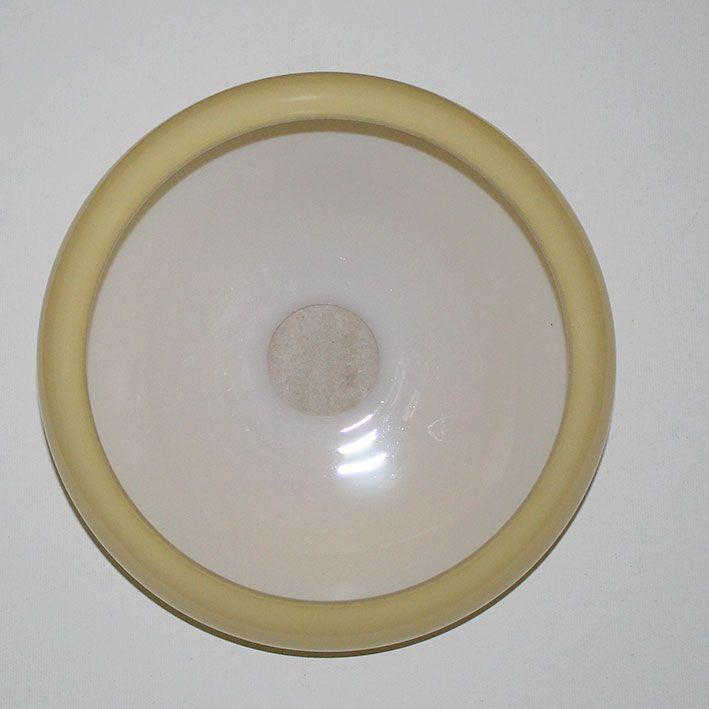 Glasschirm vintage okerfarben