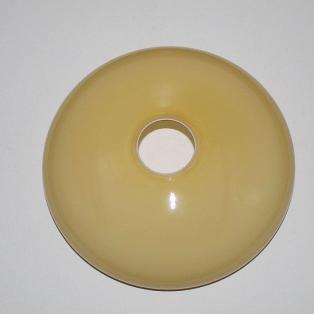 Glas-Lampenschirm vintage okerfarben