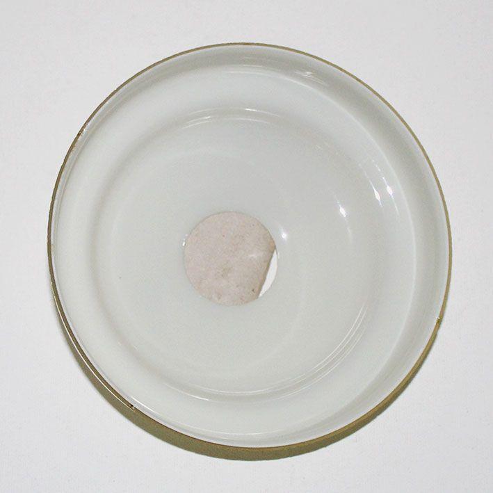 Glas-Lampenschirm vintage okerfarben