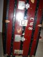 grosser Schrankkoffer in top-Zustand vintage bordeauxrot