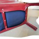 Doppelsofa CAB Leder, bordeauxrot