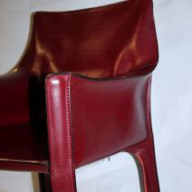Ledersessel CAB bordeauxrot, Leder