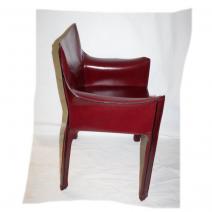 Ledersessel CAB bordeauxrot, Leder