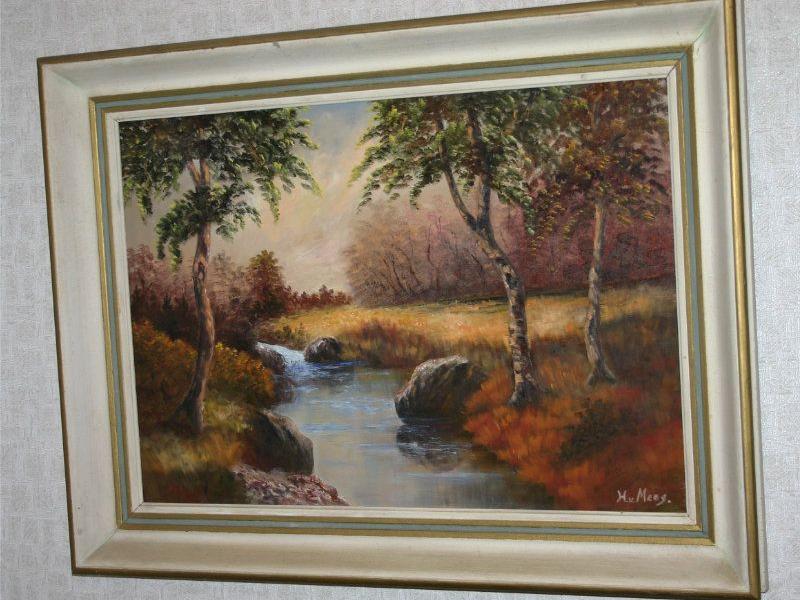 Oelbild gerahmt H. von Moos