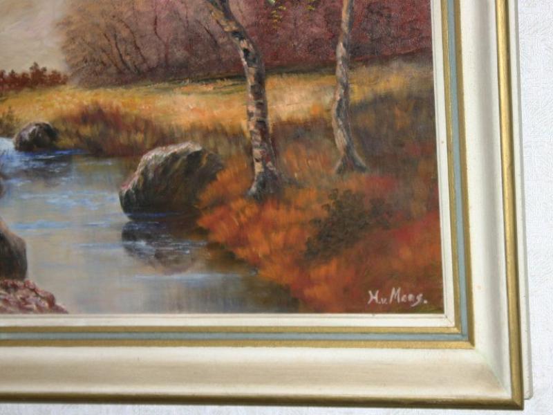 Oelbild gerahmt H. von Moos