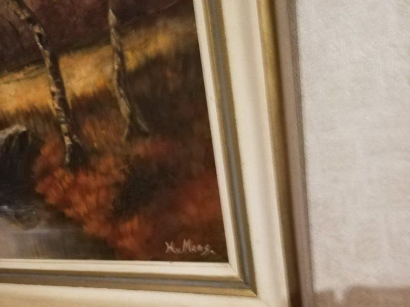 Oelbild gerahmt H. von Moos