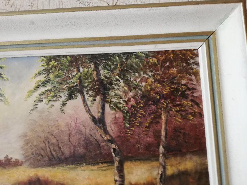 Oelbild gerahmt H. von Moos