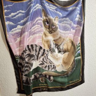 Foulard 75 J Beyeler Suzanne Klee Katzen